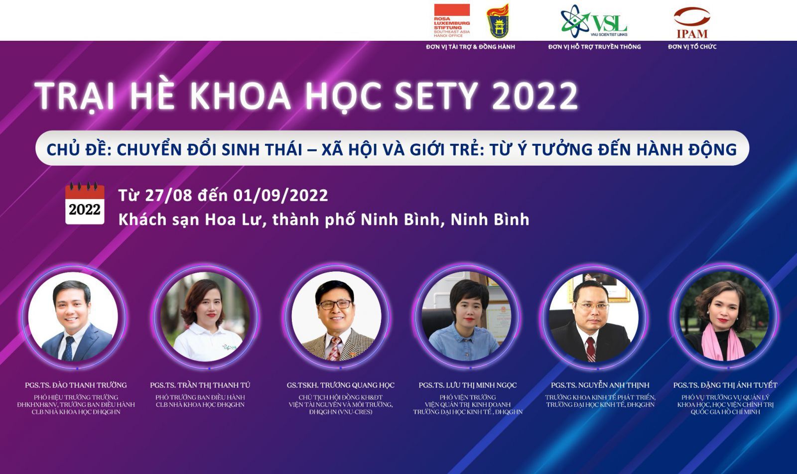 Trại hè khoa học SETY 2022 với chủ đề “Chuyển đổi sinh thái – xã hội và giới trẻ: từ ý tưởng đến hành động”